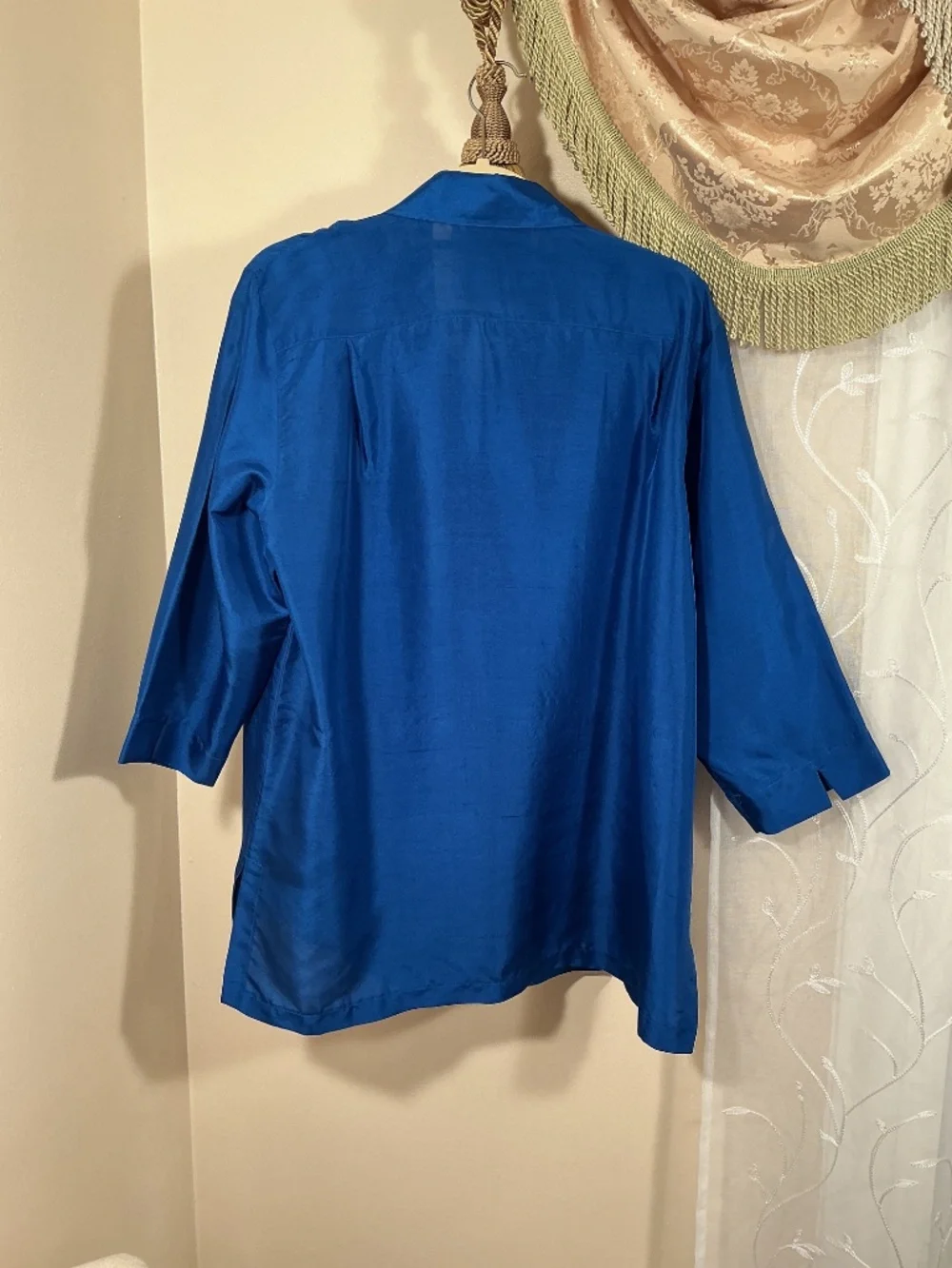 Karen Arnold Woman Silk tank & jacket set Sz 1X 3/4 sleeves Euro-Summer Vintage